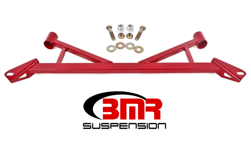 Ford Mustang Chassis Brace - Front - BMR Suspension - 4-Point Subframe - Red - `15-`23 Ford Mustang Chassis Brace - Front - BMR Suspension - 4-Point Subframe - Red - `15-`23